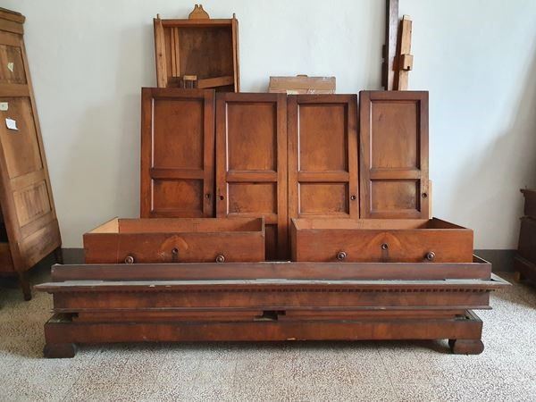 Libreria, sec. XIX   - Asta GIOIELLI, ARGENTI, ARREDI, OGGETTI D'ARTE E DIPINTI - Poggio Bracciolini Casa d'Aste
