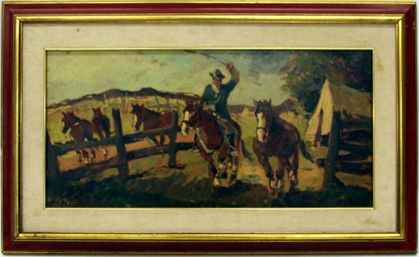 



Scuola italiana, sec. XX  - Asta Collectibles, Arredi antichi e Contemporanei e Gioielli - Poggio Bracciolini Casa d'Aste