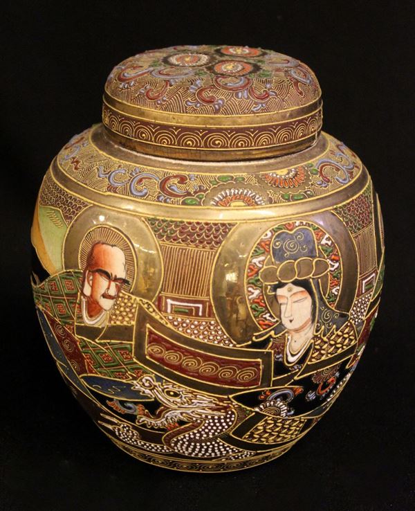 



Vaso con coperchio, Satsuma, sec. XX
