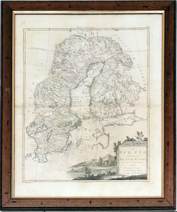 



Piantina geografica, sec. XVIII