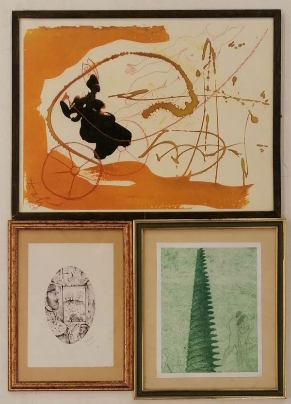 Antonio Possenti, Mario Ceroli e Salvador Dalì  - Asta COLLECTIBLES, Mobili, Arredi e Dipinti dal secolo XVI al XX - Poggio Bracciolini Casa d'Aste