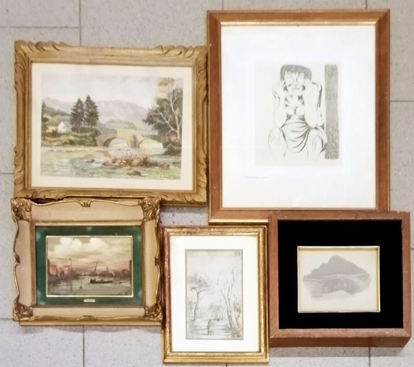 Scuola del sec. XX  - Asta MOBILI E ARREDI - Poggio Bracciolini Casa d'Aste