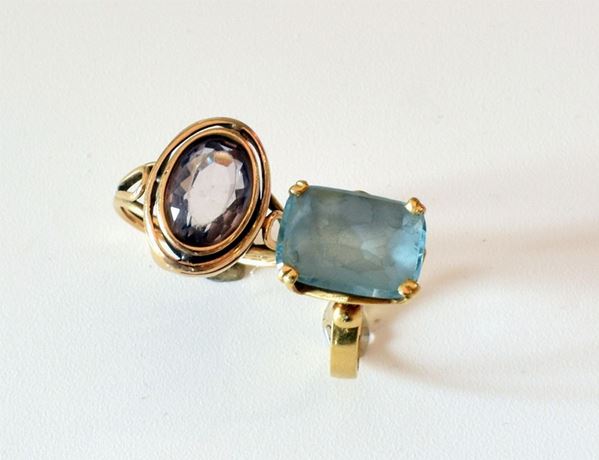 



ANELLO IN ORO GIALLO KT 18 E PIETRA