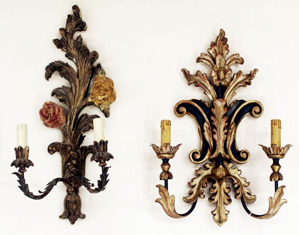 



Due applique, in stile