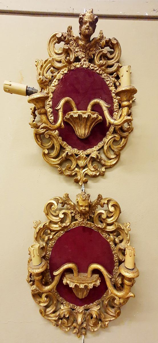 



Coppia di applique, Toscana, sec. XVIII