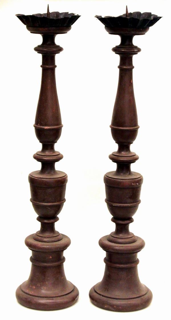 



Coppia di candelieri, sec. XIX