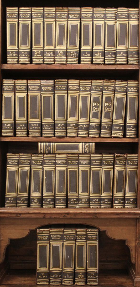 Enciclopedia Treccani, in 39 volumi, (39) difetti 