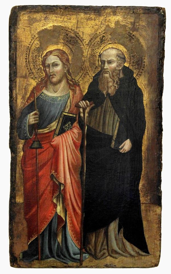 Scuola italiana, nello stile del sec. XIV  - Asta COLLECTIBLES, Mobili, Arredi e Dipinti dal secolo XVI al XX - Poggio Bracciolini Casa d'Aste