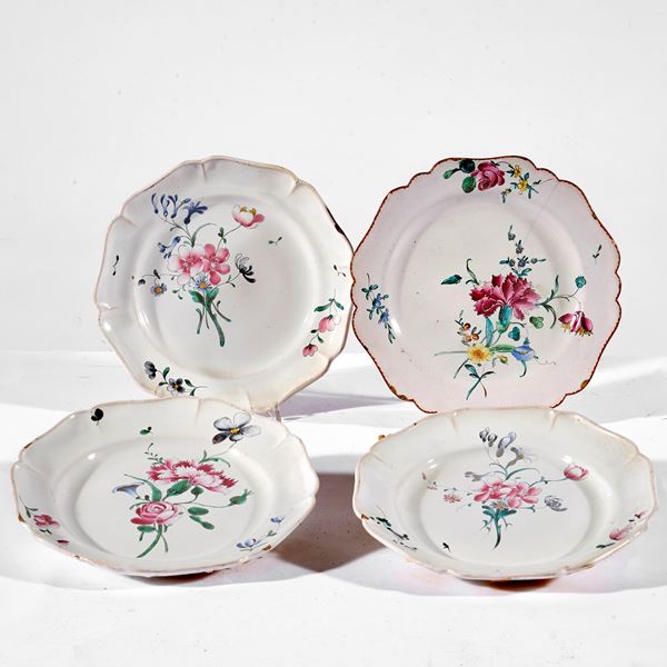 Sette piatti da collezione, sec. XX