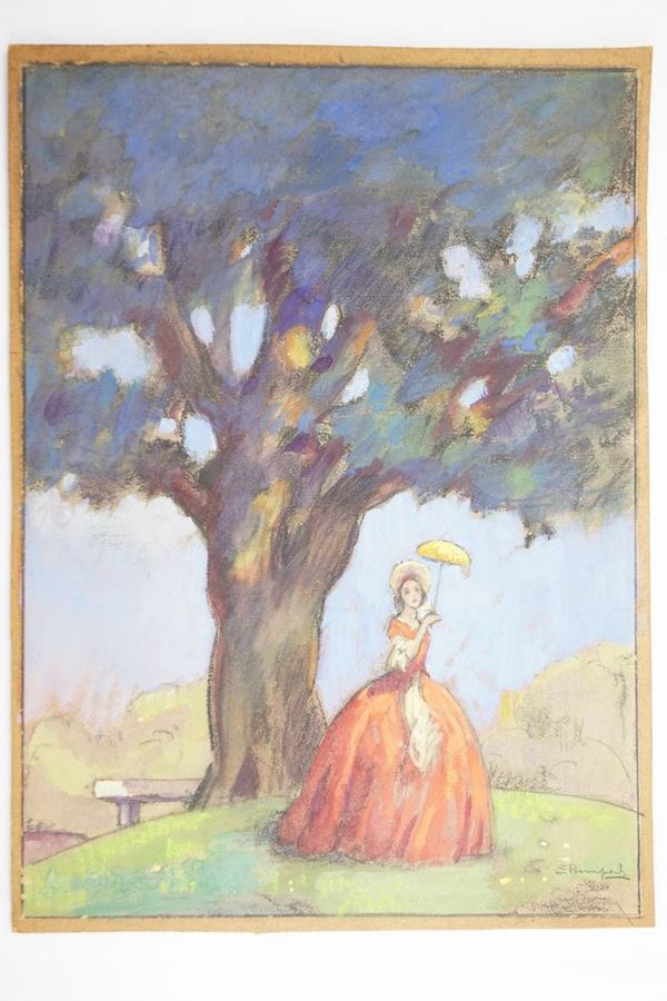 Luigi Bompard  - Asta DIPINTI e DISEGNI DAL SECOLO XVI AL XX - Poggio Bracciolini Casa d'Aste