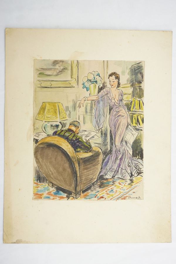 



Luigi Bompard  - Asta Tavole Originali, Illustrazioni e Manifesti - Poggio Bracciolini Casa d'Aste