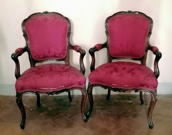 



Coppia di poltrone, Veneto, sec. XVIII  - Asta Gioielli, Arredi d'antiquariato, Dipinti dal XVI al XX Secolo e Argenti - Poggio Bracciolini Casa d'Aste