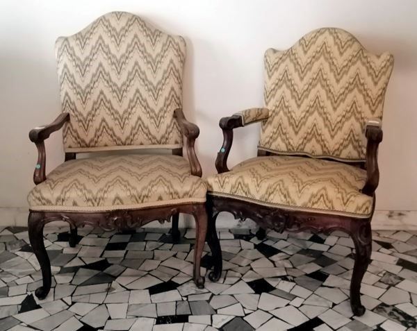 



Due poltrone, Italia settentrionale, sec. XVIII
