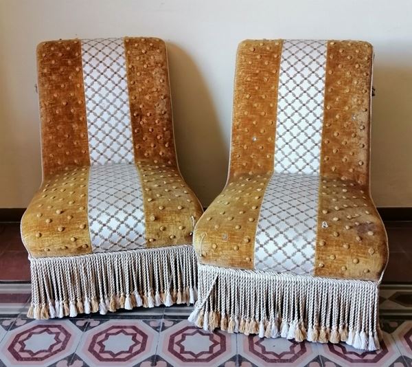 



Coppia di poltroncine, sec. XX 