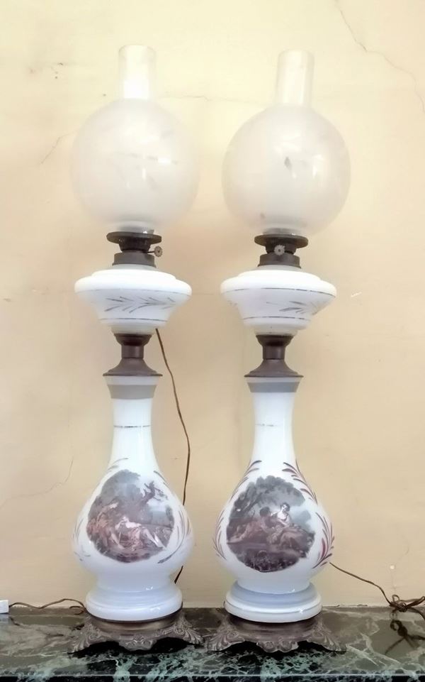 



Coppia di lumi, sec. XIX