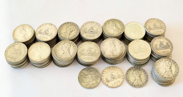 



CENTOCINQUANTUNO MONETE&nbsp; LIRE 500
