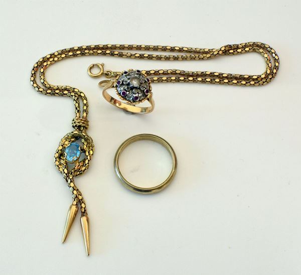



COLLANA IN ORO GIALLO 18KT E ACQUAMARINA
