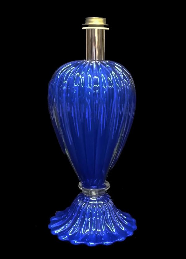 Lampada da tavolo, sec. XX, manifattura Barovier e Toso