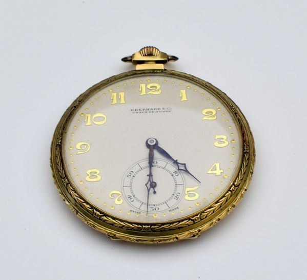 



OROLOGIO DA TASCA&nbsp; EBERHARDE &amp; CO IN ORO GIALLO KT18 