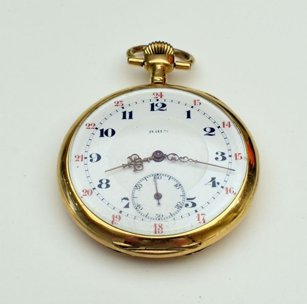 



OROLOGIO DA TASCA RHIN IN ORO GIALLO KT18