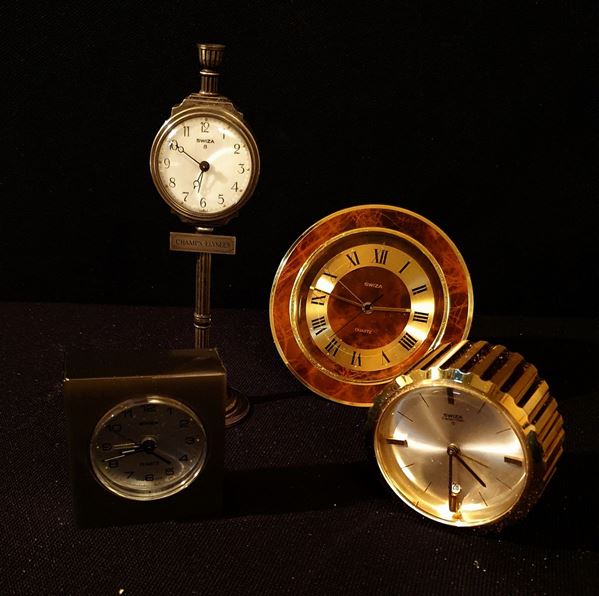 



Quattro orologi da tavolo Swisa, sec. XX  - Asta ARREDI, OGGETTI D'ARTE, GIOIELLI E ARGENTI - Poggio Bracciolini Casa d'Aste
