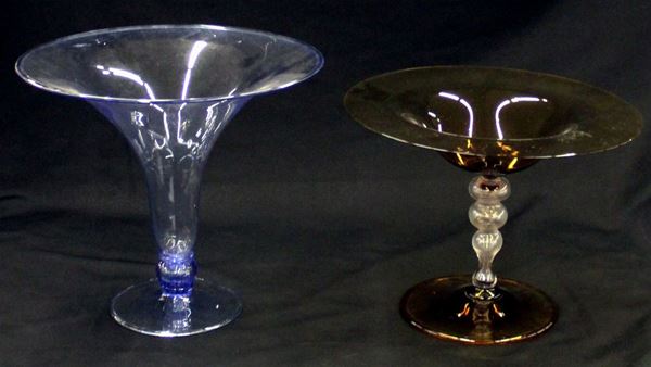 Due alzate, anni '50  - Asta COLLECTIBLES, Mobili, Arredi e Dipinti dal secolo XVI al XX - Poggio Bracciolini Casa d'Aste