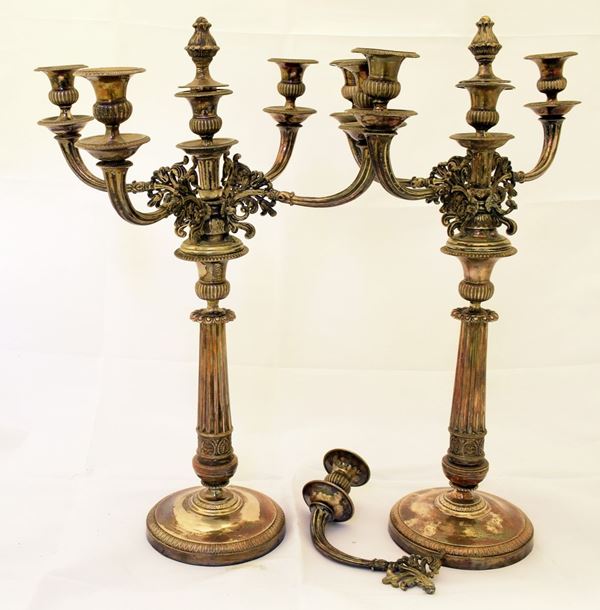 



COPPIA DI CANDELABRI REGNO LOMBARDO VENETO SEC. XIX