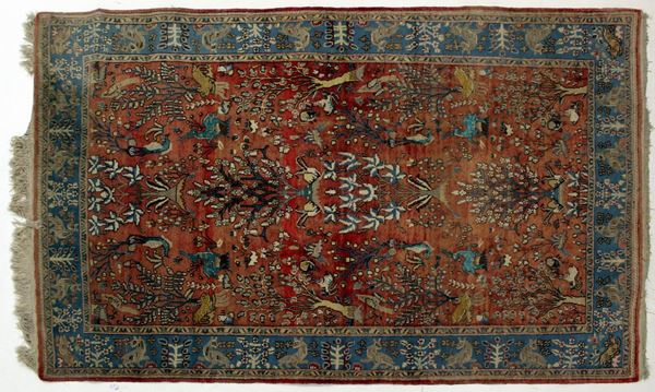 



Tappeto persiano, Qum, sec. XX  - Asta Antiquariato e Sculture, Gioielli e Collezionismo - Poggio Bracciolini Casa d'Aste