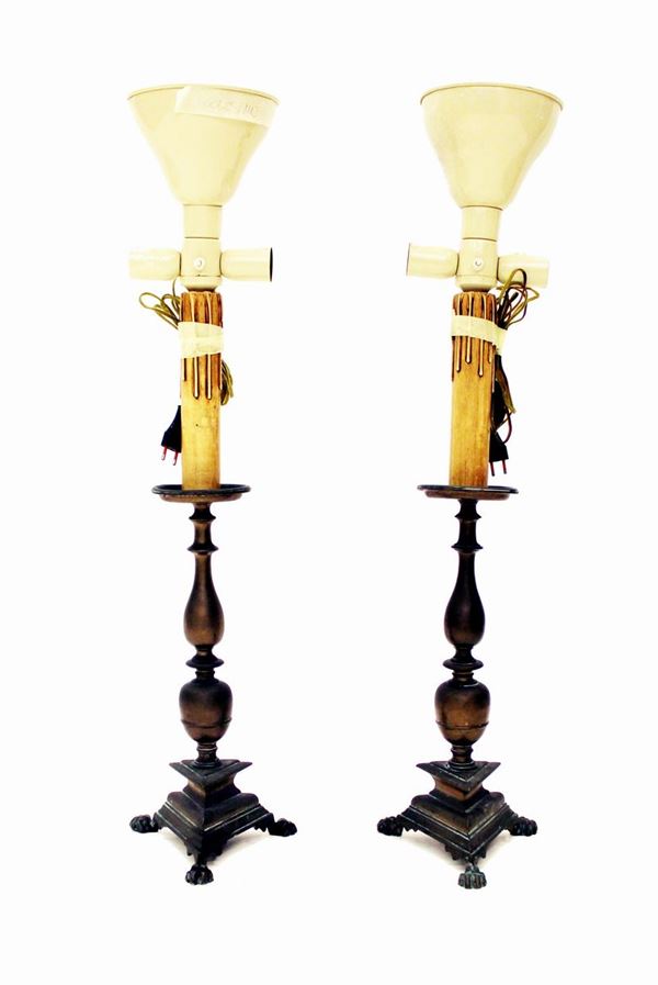 



Coppia di candelieri, sec. XVIII  - Asta Collectibles, Arredi antichi e Contemporanei e Gioielli - Poggio Bracciolini Casa d'Aste