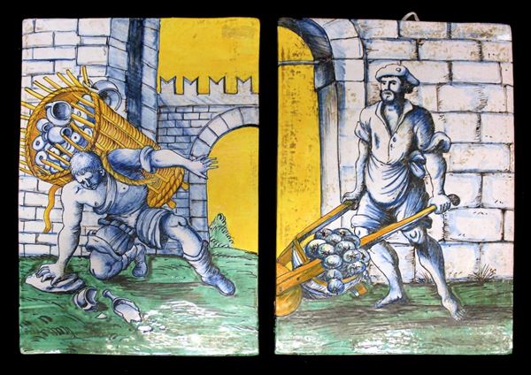 



Coppia di mattonelle, Sicilia, sec. XX  - Asta Collectibles, Arredi antichi e Contemporanei e Gioielli - Poggio Bracciolini Casa d'Aste