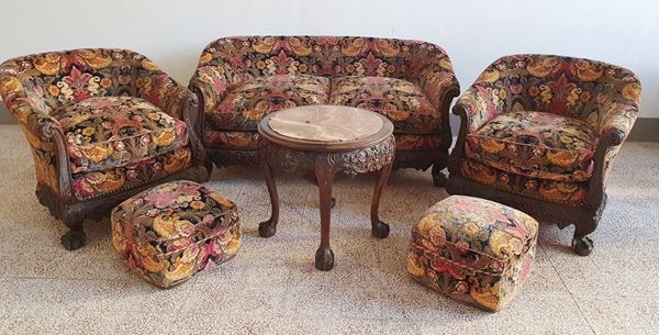 Salotto, sec. XX,   - Asta Collectibles, Arredi antichi e Contemporanei e Gioielli - Poggio Bracciolini Casa d'Aste