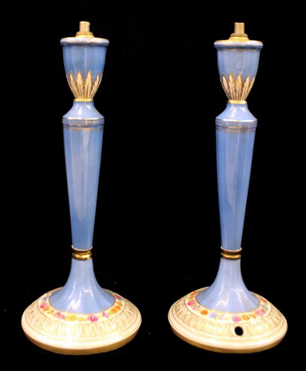 



Coppia di basi per lampade, Sevres, sec. XX