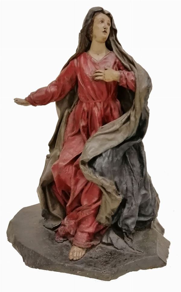 



Scultura, Genova, sec. XVII, in cartapesta, raffigurante Madonna,