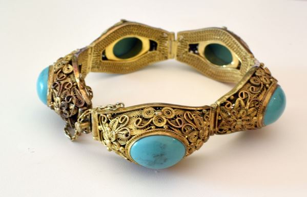 



BRACCIALE IN ARGENTO E TURCHESE