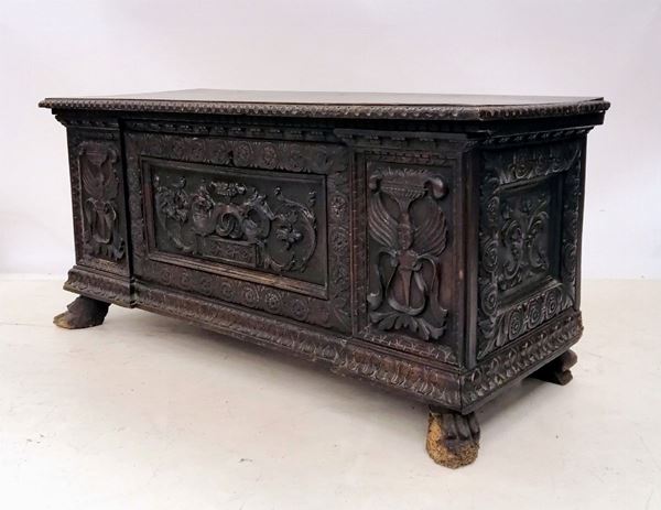 



Cassapanca, sec. XIX  - Asta Antiquariato e Sculture, Gioielli e Collezionismo - Poggio Bracciolini Casa d'Aste