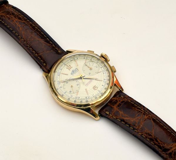 



OROLOGIO DA POLSO HORUS CRONOGRAFO IN ORO KT18