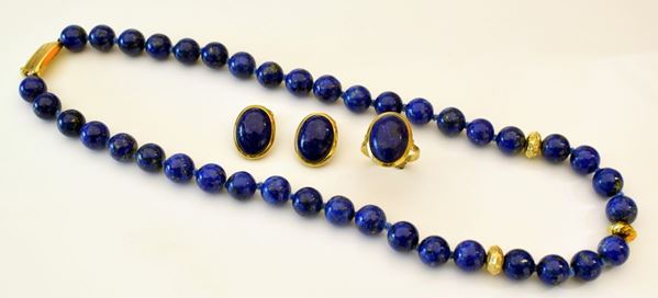 



PARURE IN LAPISLAZZULO&nbsp; E ORO 18KT