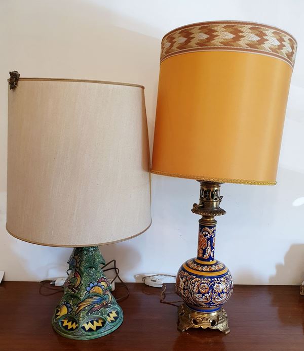 



Due lumi da tavolo, sec. XX,  - Asta Antiquariato e Sculture, Gioielli e Collezionismo - Poggio Bracciolini Casa d'Aste
