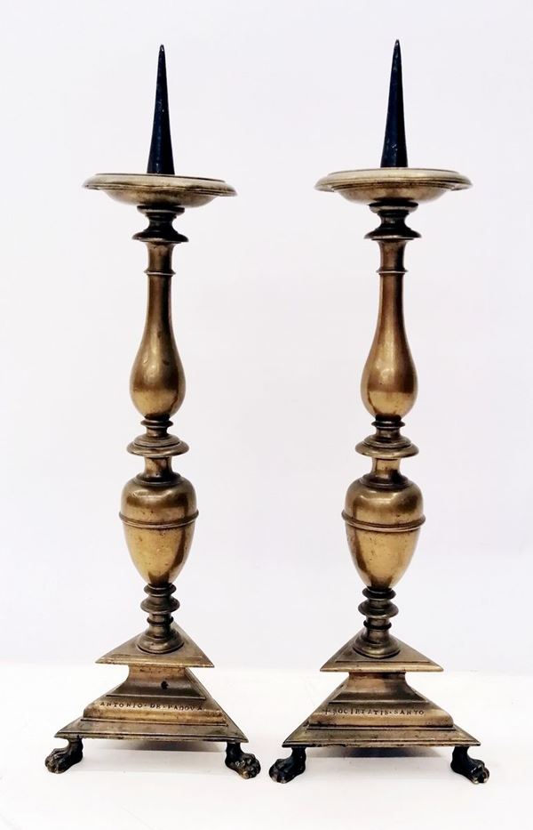 



Coppia di candelieri, sec. XVIII  - Asta Antiquariato e Sculture, Gioielli e Collezionismo - Poggio Bracciolini Casa d'Aste