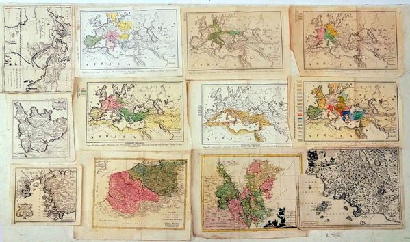 



Dodici cartine geografiche, secc. XIX e XX