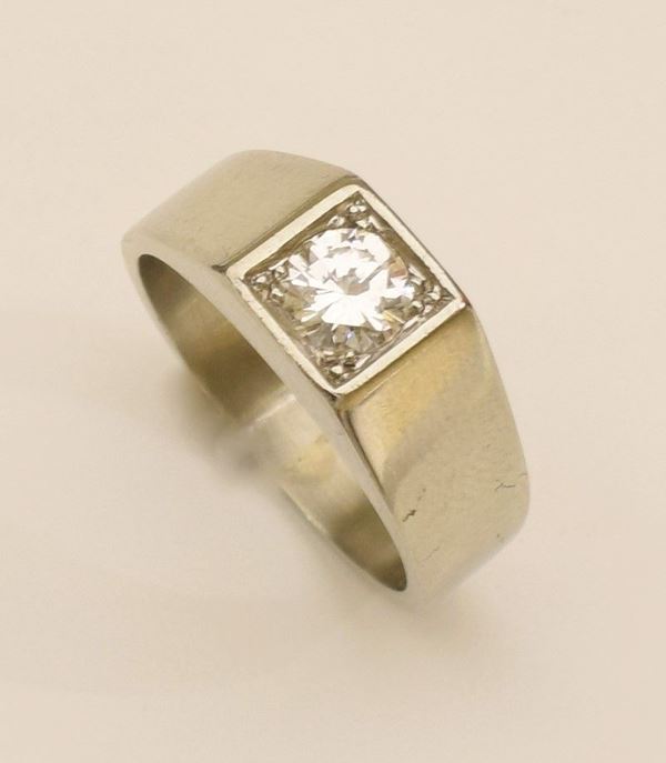 



ANELLO IN ORO BIANCO 18KT E DIAMANTI