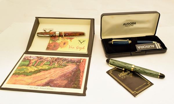 



DUE&nbsp; BIRO MARCA AURORA E VISCONTI , E STILOGRAFICA MARCA
