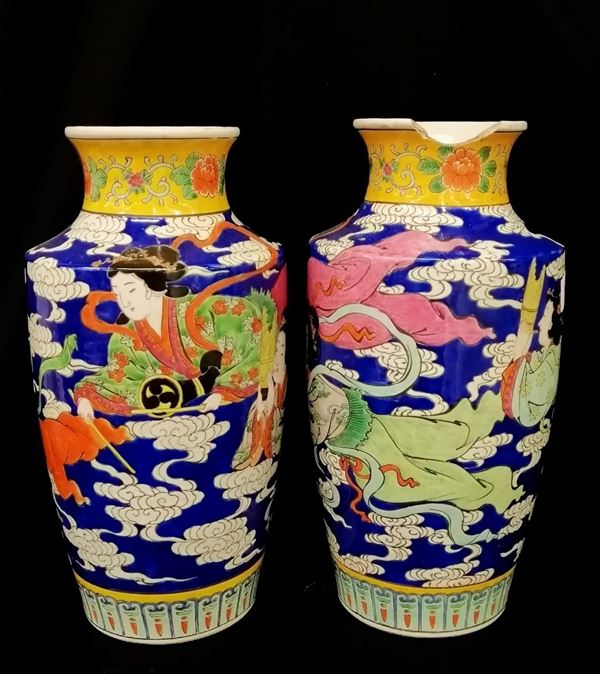 



Coppia di vasi, arte orientale, sec. XX