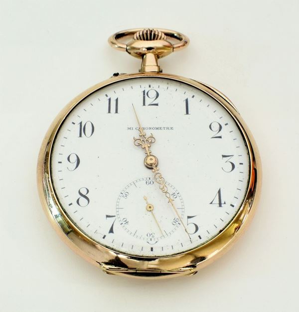 



OROLOGIO DA TASCA IN ORO 18KT MI CHRONOMETRE