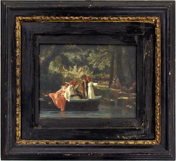 



Scuola italiana, sec. XIX/XX  - Asta OPERE E OGGETTI D'ARTE ANTICA E CONTEMPORANEA, GIOIELLI - Poggio Bracciolini Casa d'Aste