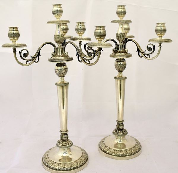 



COPPIA DI CANDELABRI , SEC. XX