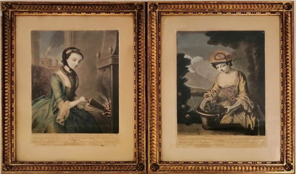 Scuola inglese, sec. XIX  - Asta ARREDI, OGGETTI D'ARTE, GIOIELLI E ARGENTI - Poggio Bracciolini Casa d'Aste