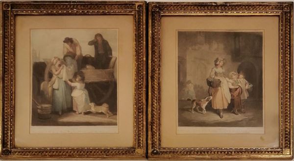 Scuola inglese, sec. XIX  - Asta ARREDI, OGGETTI D'ARTE, GIOIELLI E ARGENTI - Poggio Bracciolini Casa d'Aste