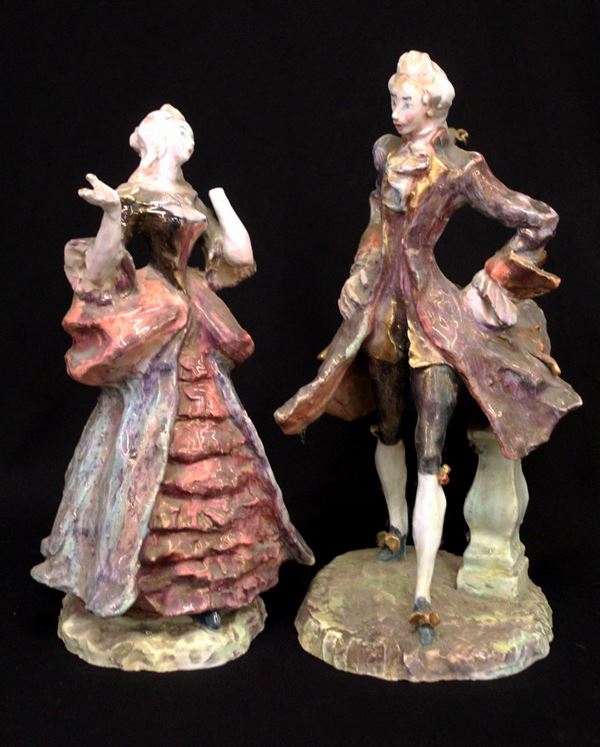 



Coppia di sculture, sec. XX