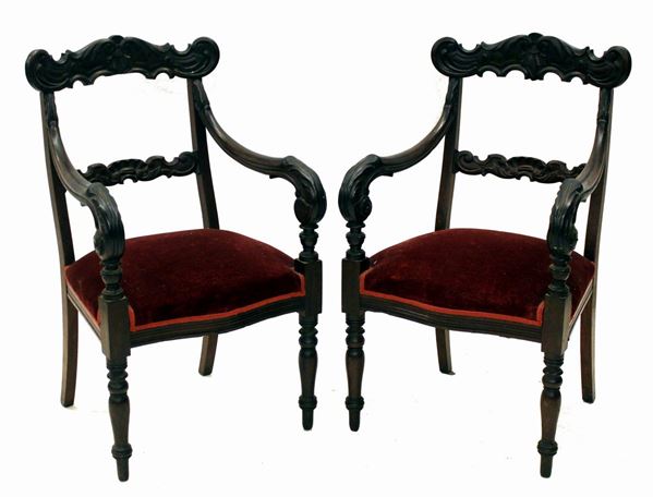 



Coppia di poltroncine, Carlo X